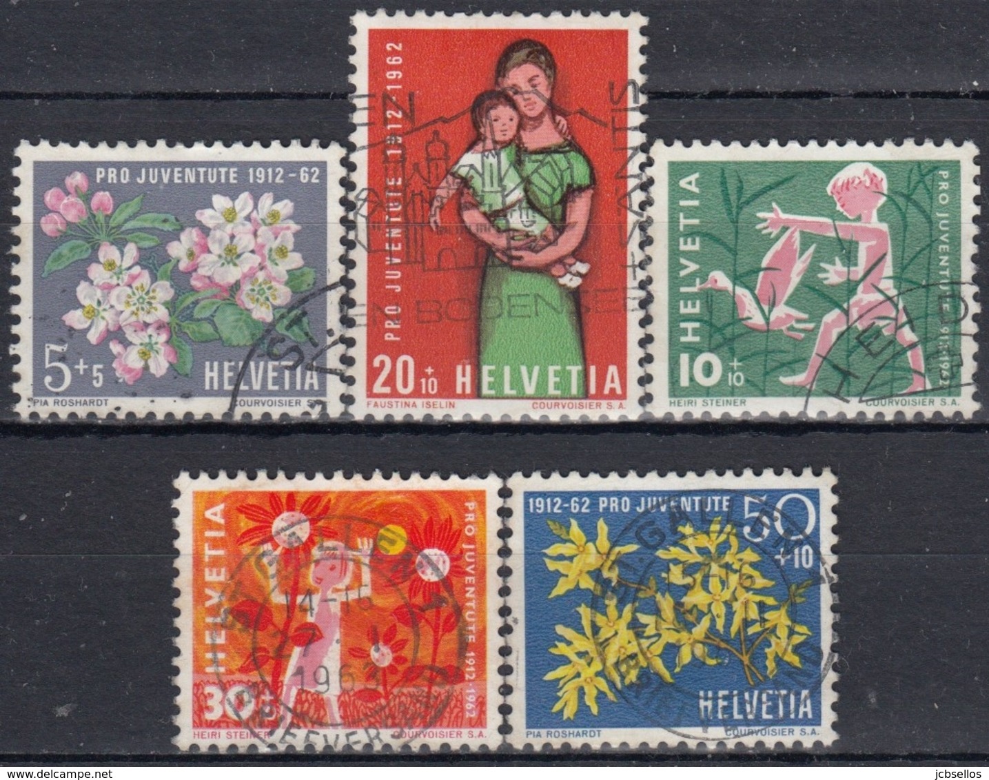 SUIZA 1962 Nº 693/97 USADO - Usados