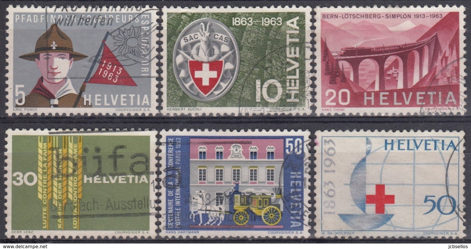 SUIZA 1963 Nº 705/10 USADO - Usados