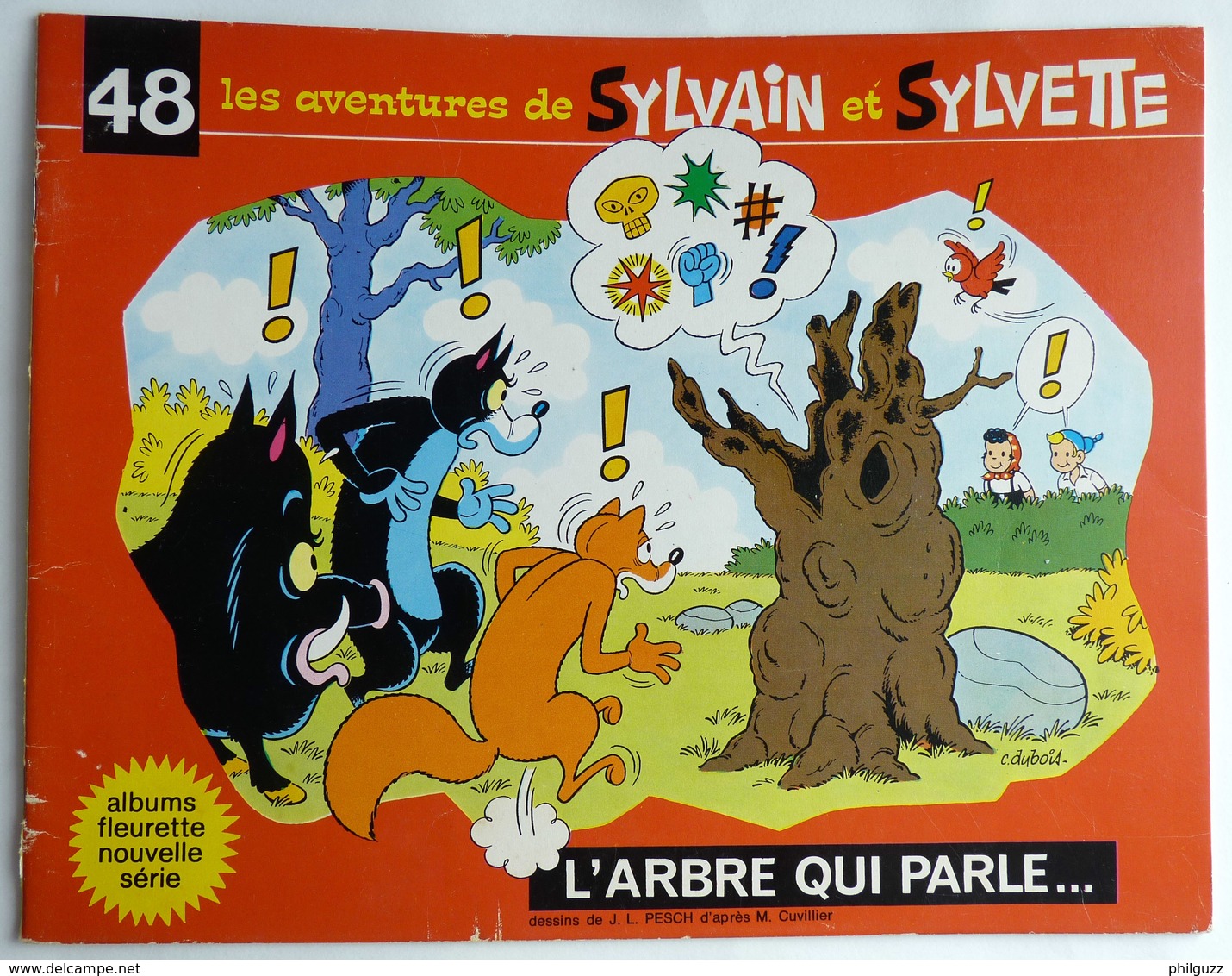 LES AVENTURES DE SYLVAIN SYLVETTE - ALBUMS  N° 48 1972  Enfantina - Sylvain Et Sylvette