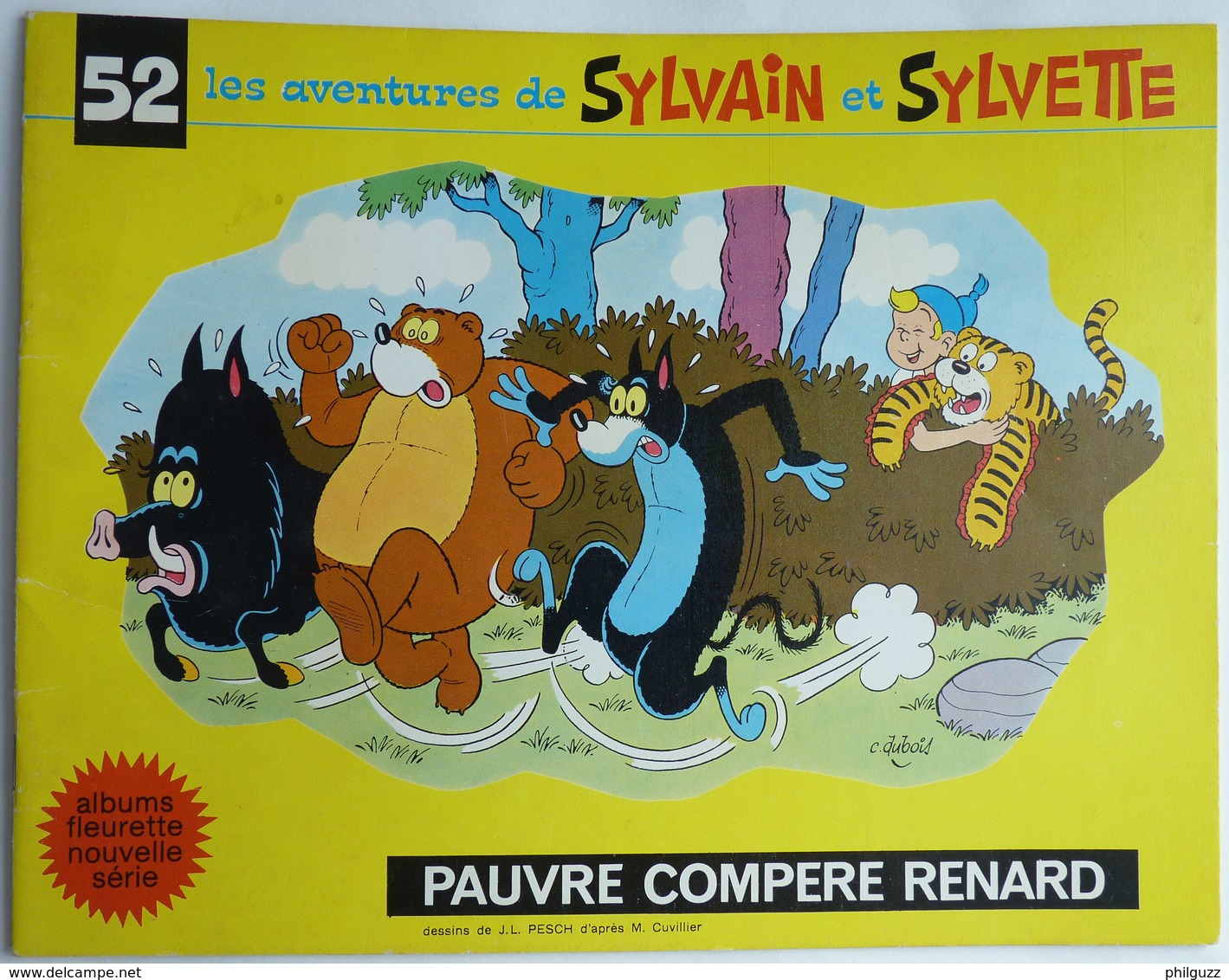 LES AVENTURES DE SYLVAIN SYLVETTE - ALBUMS  N° 52 1972  Enfantina (1) - Sylvain Et Sylvette