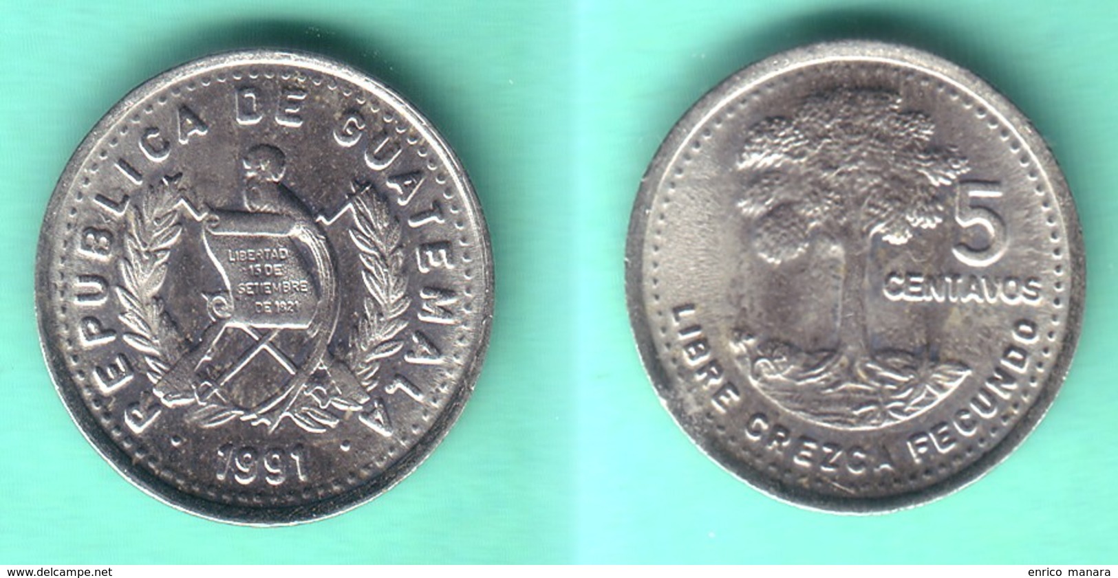 GUATEMALA - Mini-set:  1, 5 And 10 Centavos 1991 - KM# 275.3 , 276.4 , 277.7    Unc - Guatemala