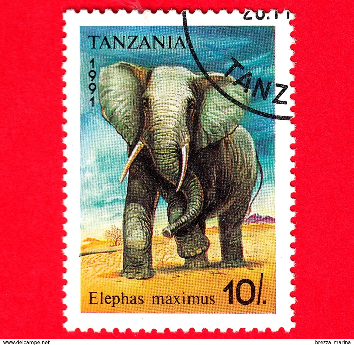 Nuovo - MH - TANZANIA - 1991 - Animali - Elefanti - African Elephant (Loxodonta Africana) - 10 - Tanzania (1964-...)