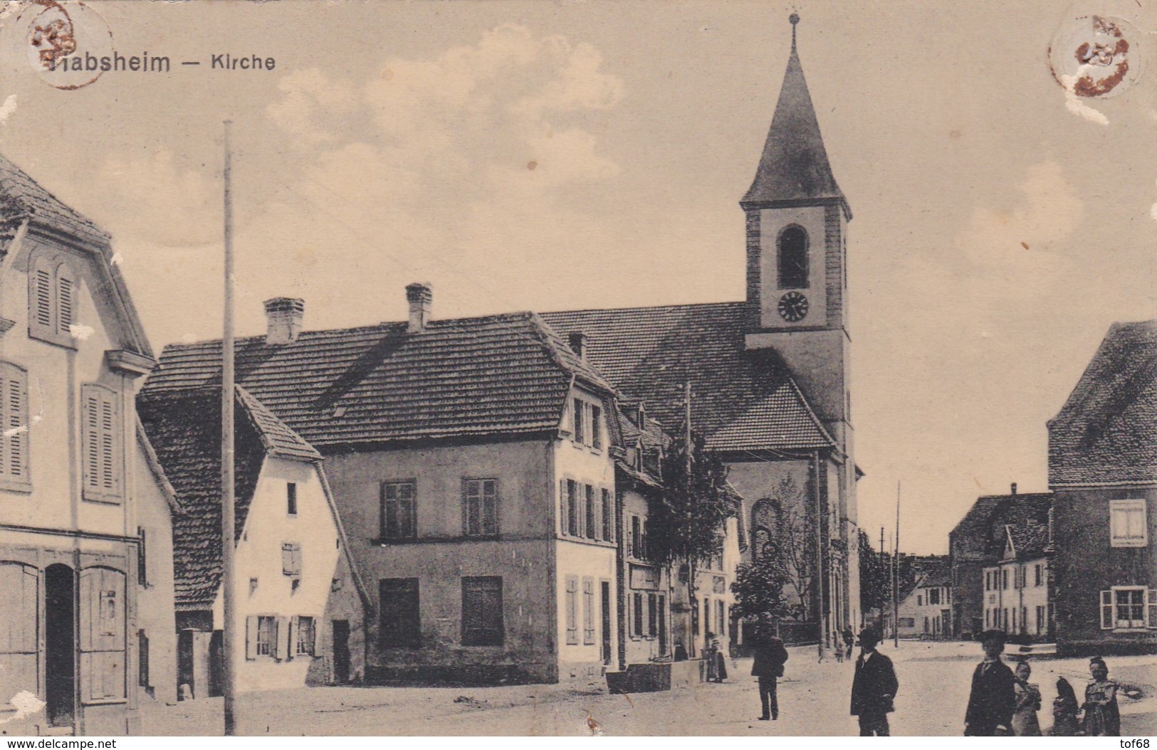 Habsheim Kirche 1916 - Habsheim