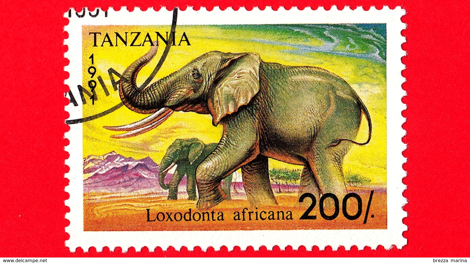 Nuovo - MH - TANZANIA - 1991 - Animali - Elefanti - African Elephant (Loxodonta Africana) - 200 - Tanzania (1964-...)