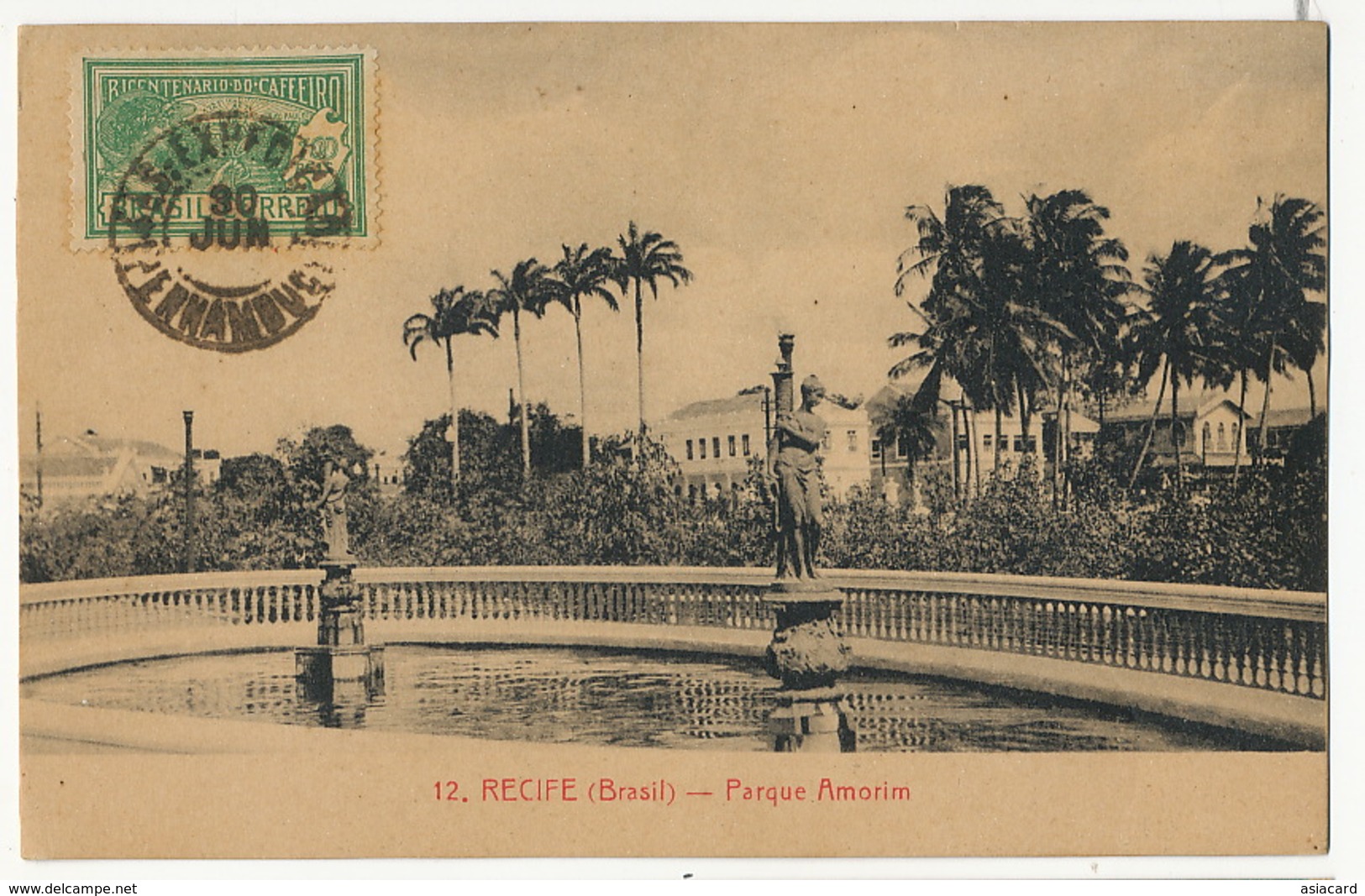 121 Recife Parque Amorim Postally Used To Trinidad Cuba - Recife