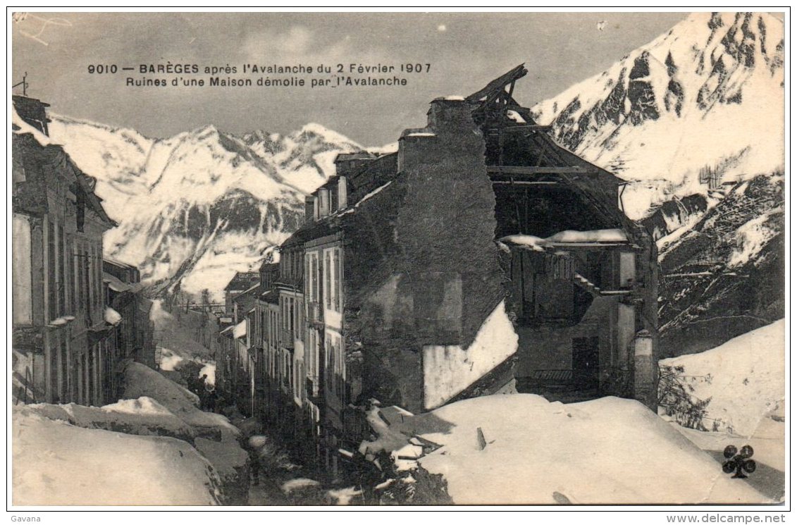 65 BAREGES Après L'avalanche Du 2 Février 1907 - Ruines D'une Maison Démolie Par L'avalanche - Andere & Zonder Classificatie