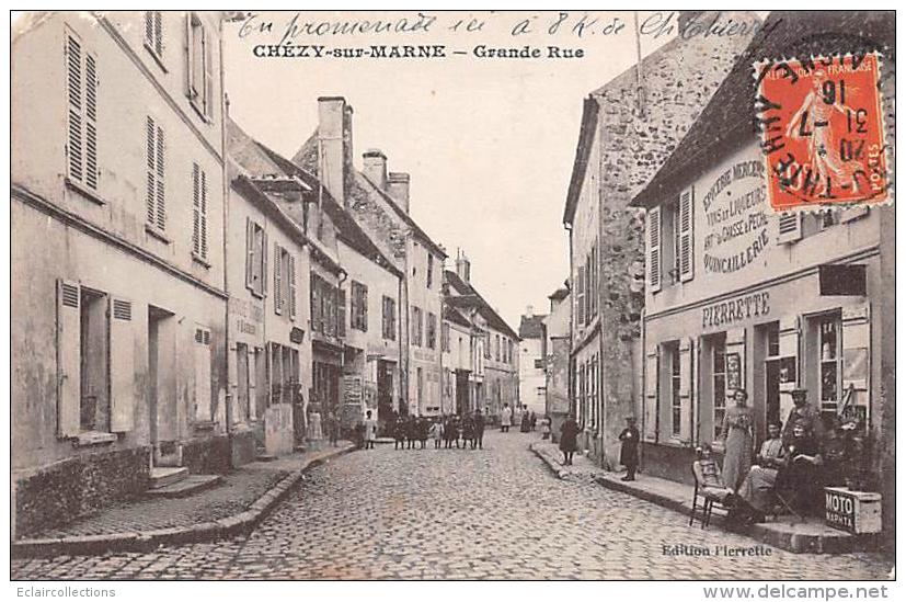 Chézy Sur Marne        02    Grande Rue.  Epicerie Mercerie. Chez Pierrette     (voir Scan) - Other & Unclassified