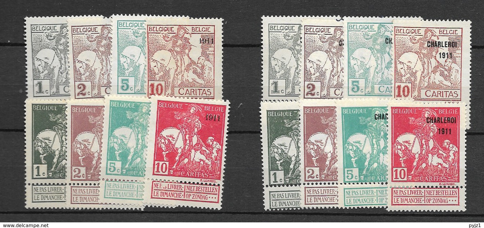 1911 MNG Belgium, België, Belgique - 1910-1911 Caritas