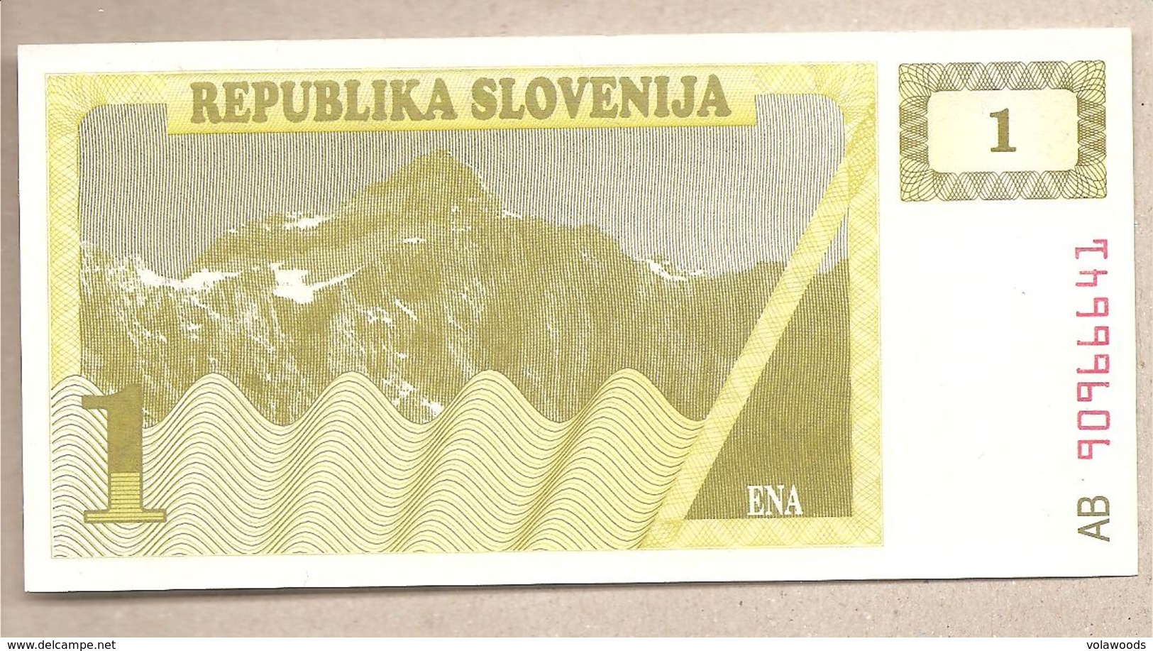 Slovenia - Banconota Non Circolata FdS Da 1 Tallero P-1a - 1990 #19 - Slowenien