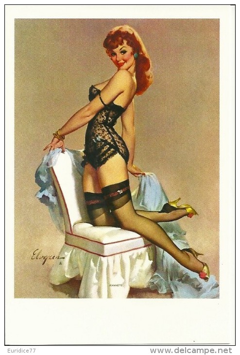 Pin Ups Of GIL ELVGREN Postcard RPPC - (225) Years 1940's,1950's And 1960's - Size 15x10 Cm.aprox. - Pin-Ups