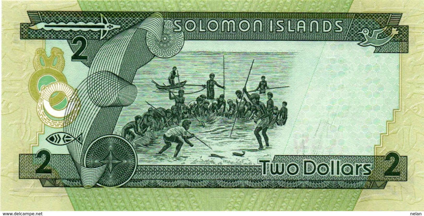 SOLOMON ISLANDS-2 DOLLARS- P-25-UNC - Salomons