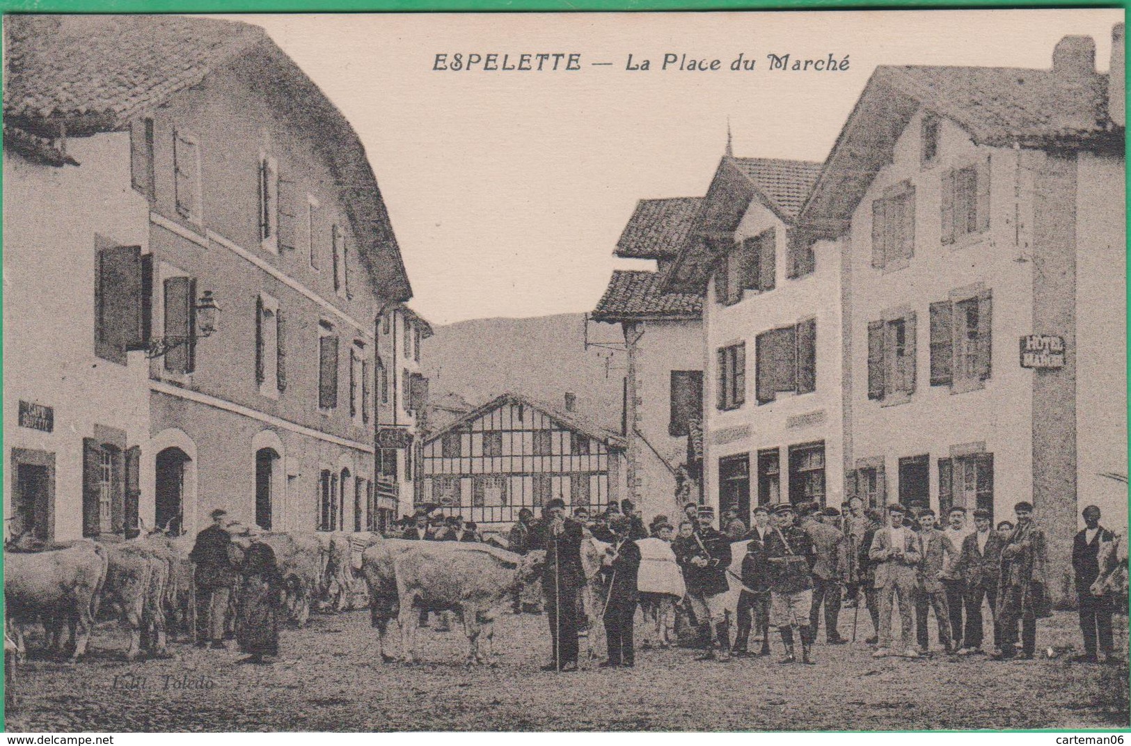 64 - Espelette - La Place Du Marché - Editeur: Toledo - Espelette