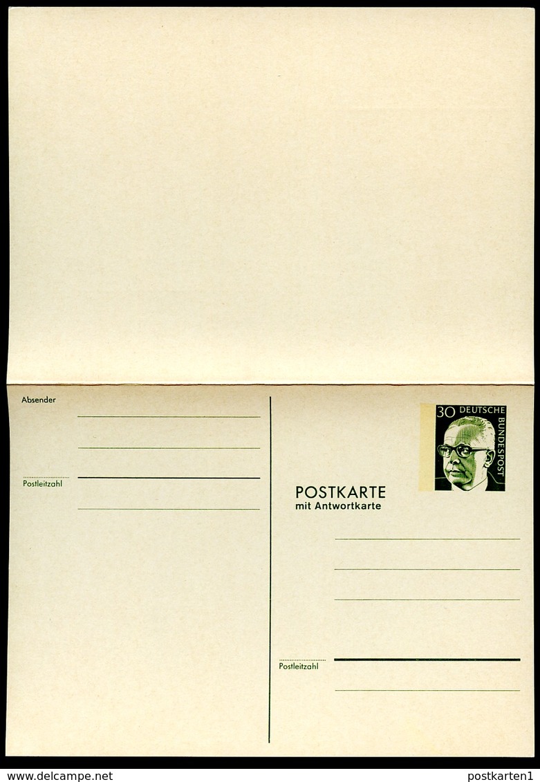 Bund P111 Antwort-Postkarte HEINEMANN ** 1973  Kat.  7,00 € - Postkaarten - Ongebruikt