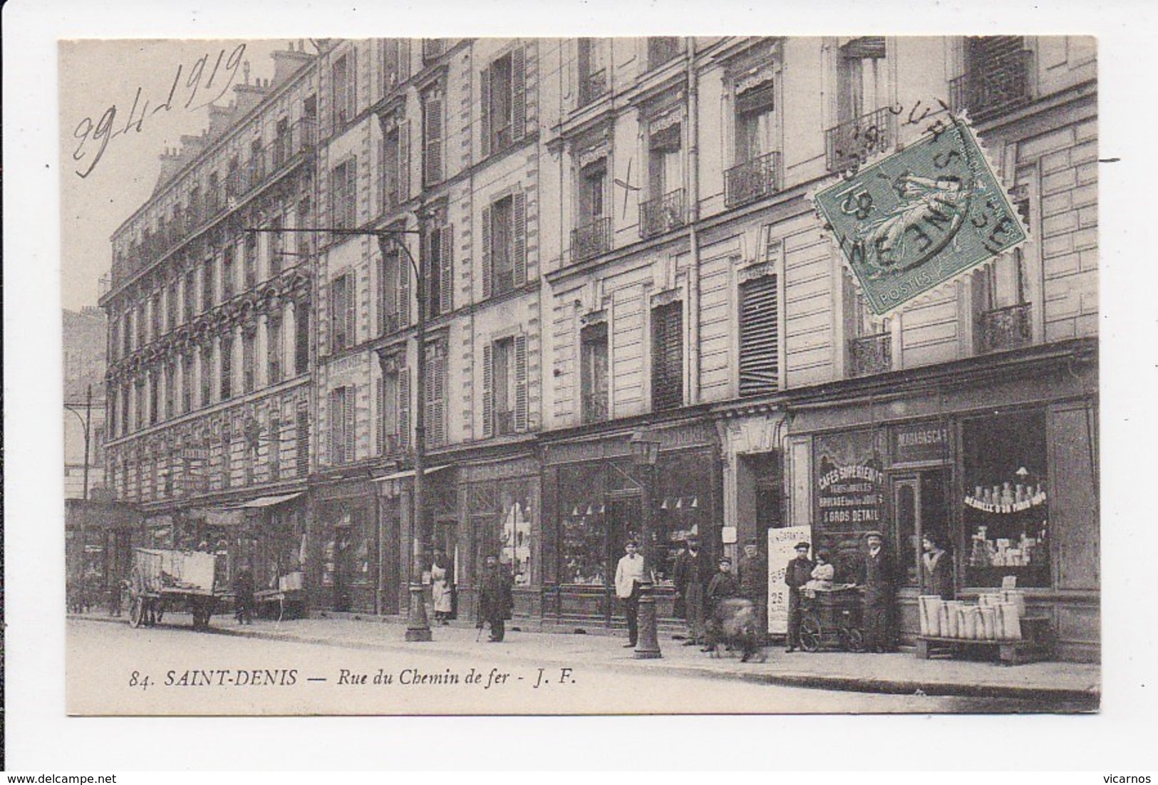 CPA 93 SAINT DENIS Rue Du Chemin De Fer - Saint Denis