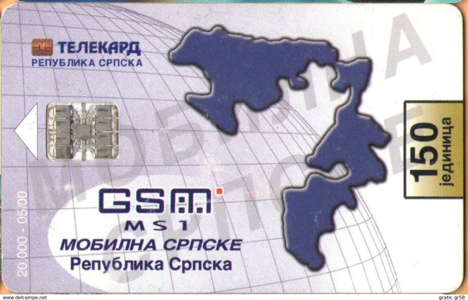Bosnia - BA-RST-0020, Gsm Phone, 20.000ex, 5/00, Used As Scan - Bosnie