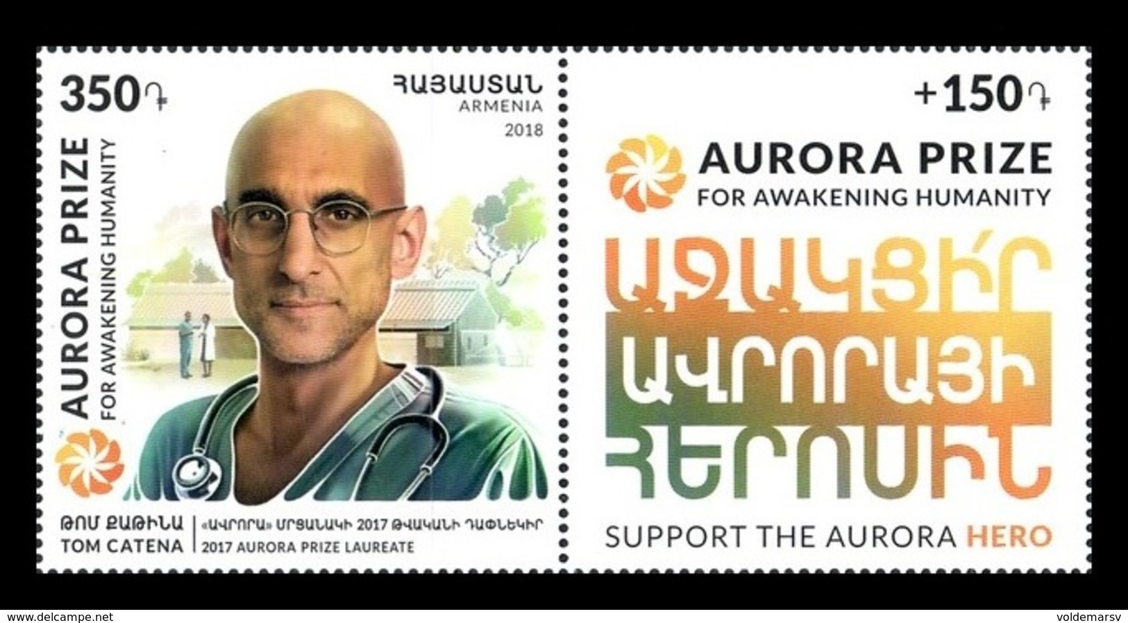 Armenia 2018 Mih. 1064 Medicine. Surgeon Tom Catena MNH ** - Arménie