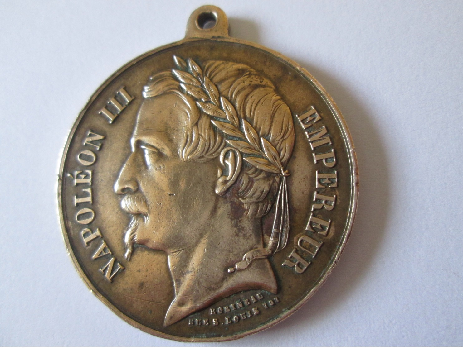 1852 French Medal Emperor Napoleon III,diameter=35 Mm - Avant 1871