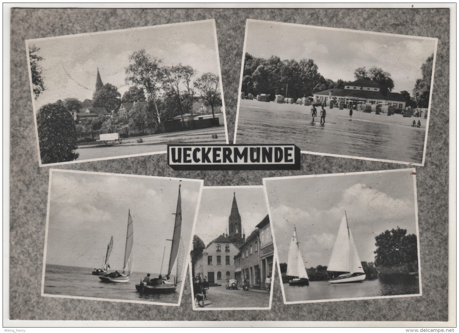 Ueckermünde - S/w Mehrbildkarte 3 - Ueckermuende