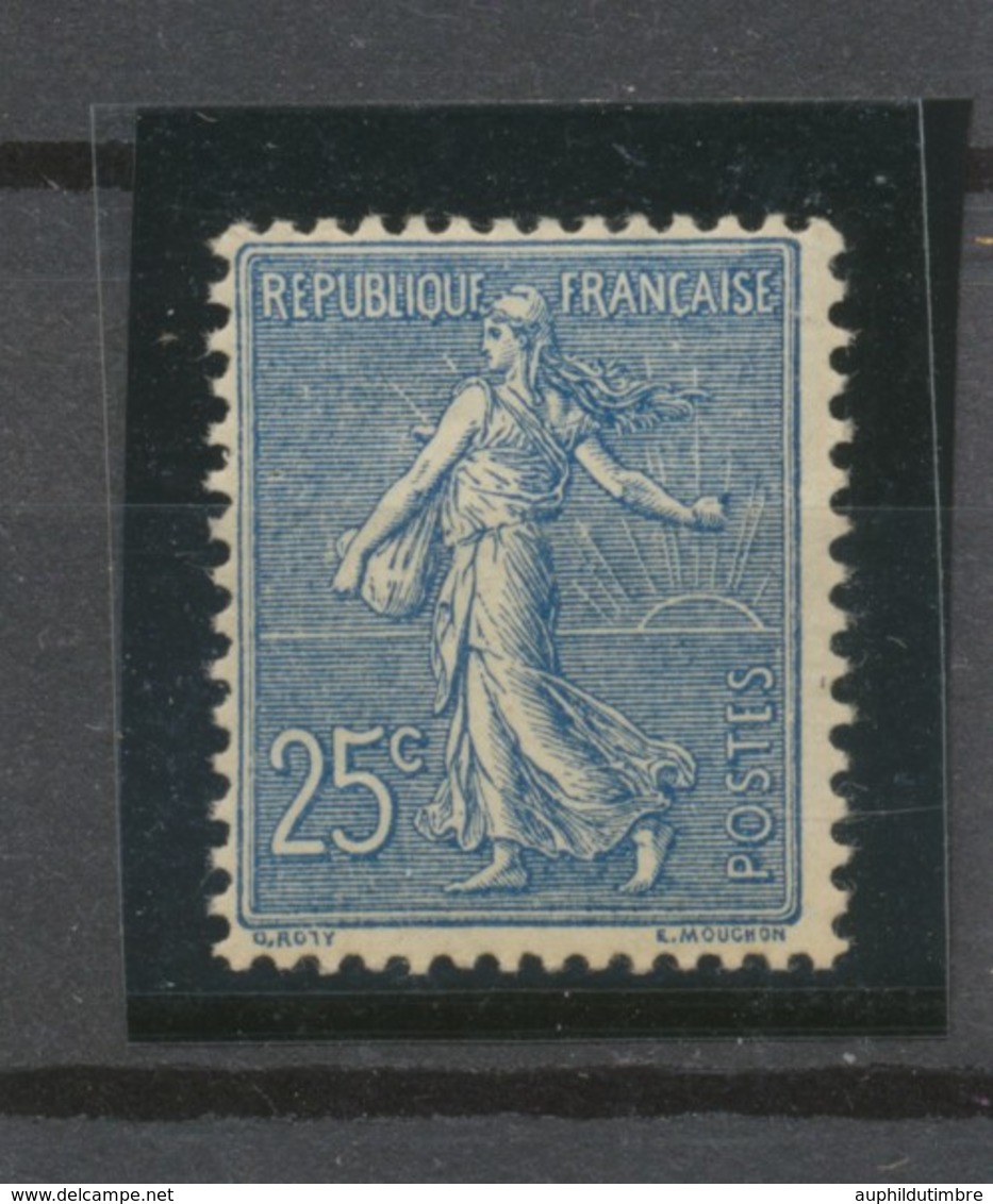 1903 Semeuse N°132 25c Bleu Neuf Luxe ** Signé Cote 220€. TB P2205 - Neufs