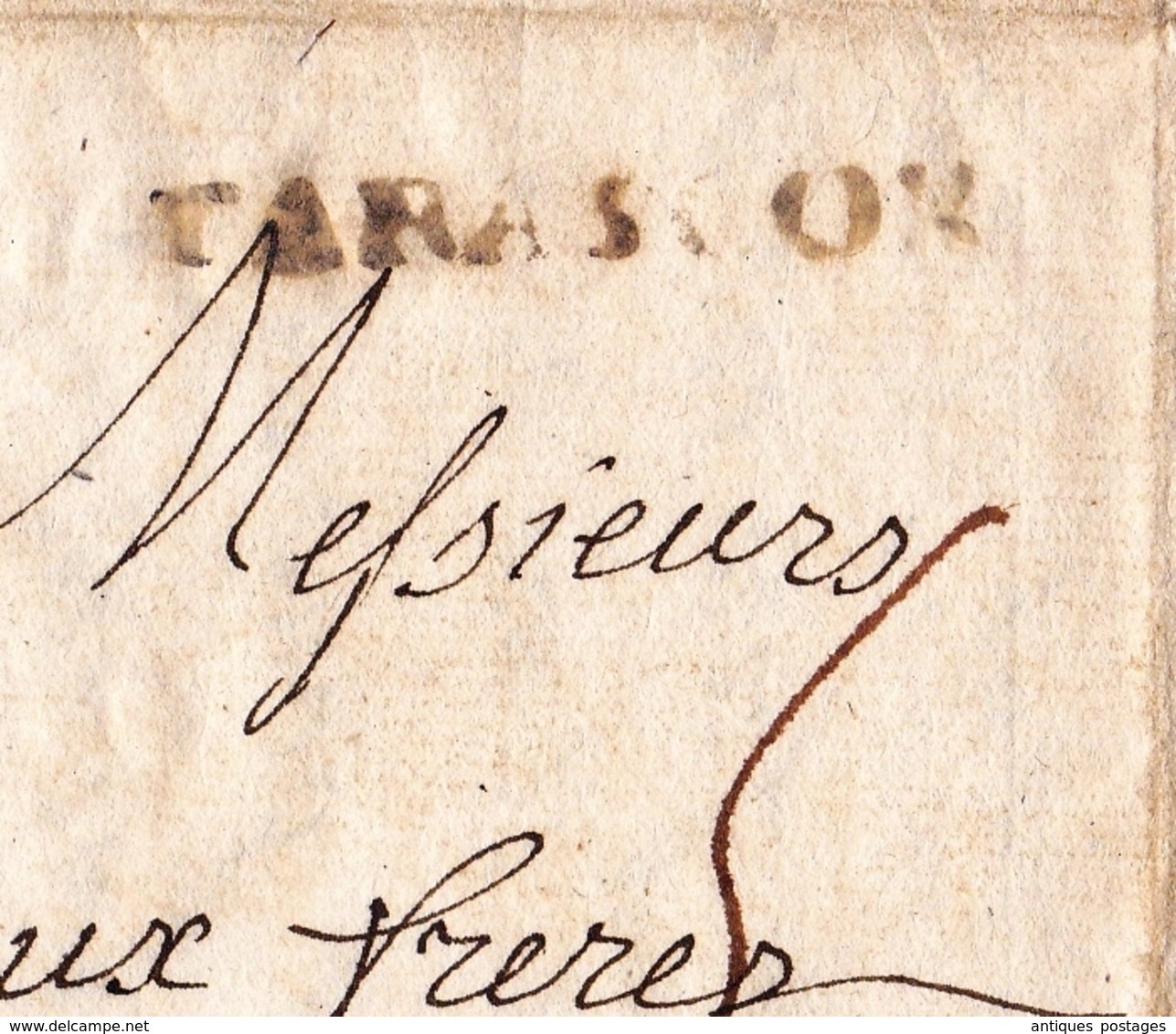 Lettre 1766 TARASCON Pour MARSEILLE États De Provence Fermes Du Roi Aux Saintes Maries Bouches Du Rhône - 1701-1800: Précurseurs XVIII