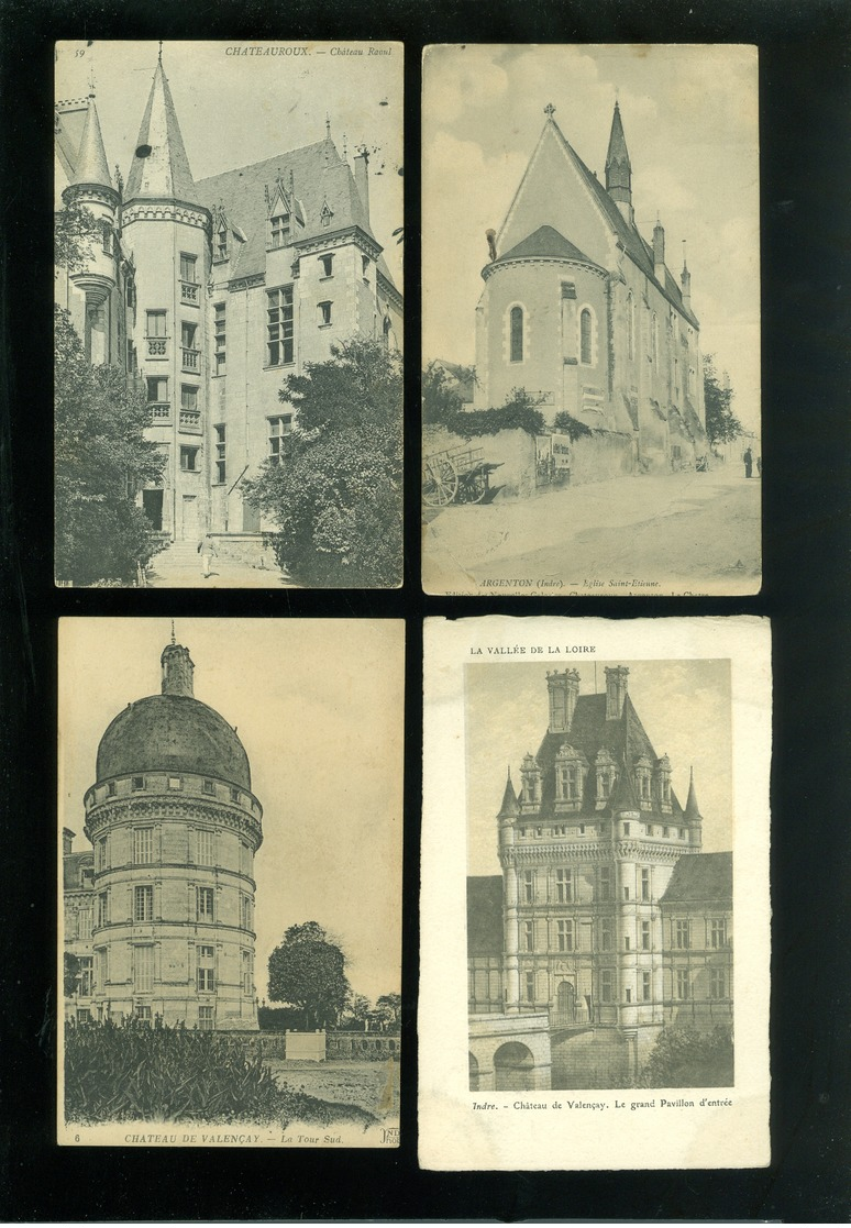 Lot de 60 cartes postales de France  Indre       Lot van 60 postkaarten van Frankrijk ( 36 ) - 60 scans