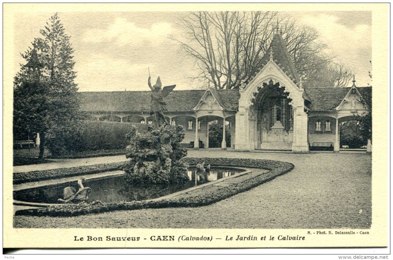 N°992 A -cpa Le Bon Sauveur De Caen -le Jardin Et La Calvaire- - Caen