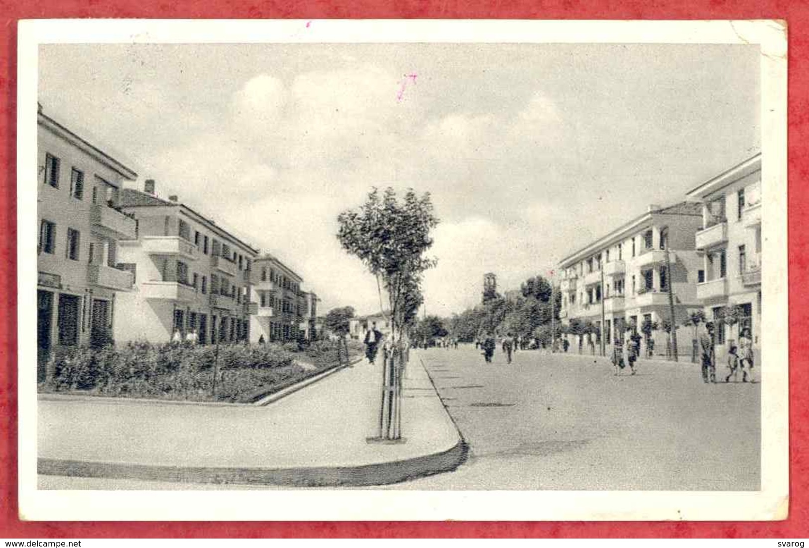 ELBASAN - ELBASANI - Neue Wohnbauten - Street Scene. Old Pc Albania AL01/24 - Albania