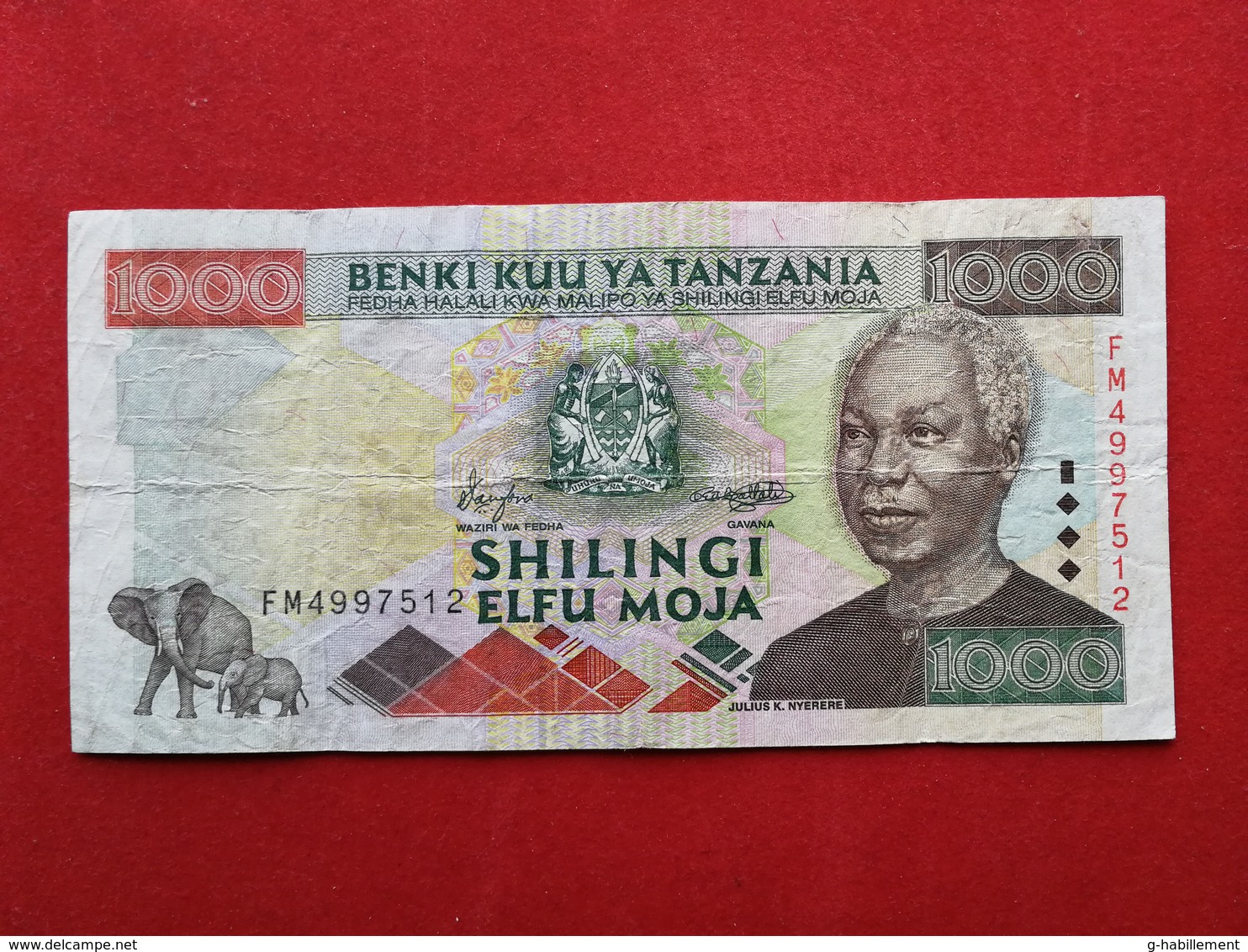 Tanzania - 1000 Shillingi 2000 Pick 34 - Ttb / Vf ! (CLVO113) - Tanzanie