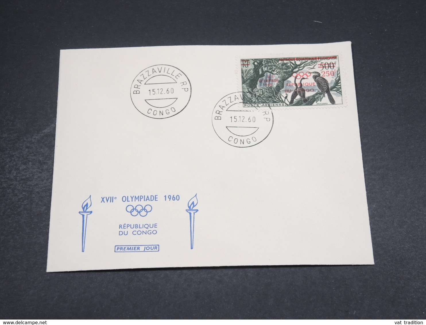 CONGO - Enveloppe FDC  1960 XVII ème Olympiades- L 18400 - Other & Unclassified