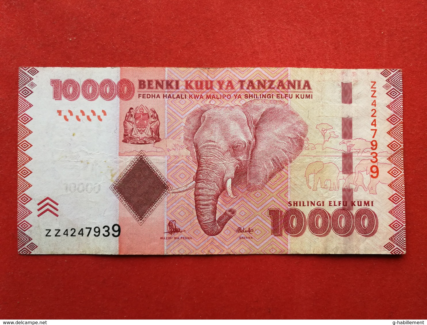 Tanzania - 10000 Shillingi 2010 Pick 44a - Ttb / Vf ! (CLVO114) - Tanzanie