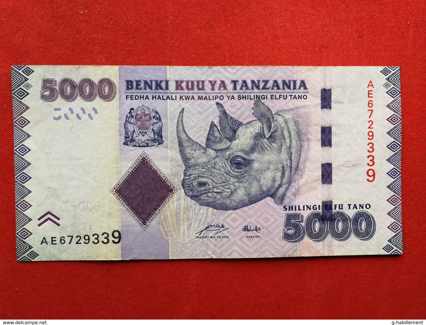 Tanzania - 5000 Shillingi 2010 Pick 43a - Ttb / Vf ! (CLVO115) - Tanzania