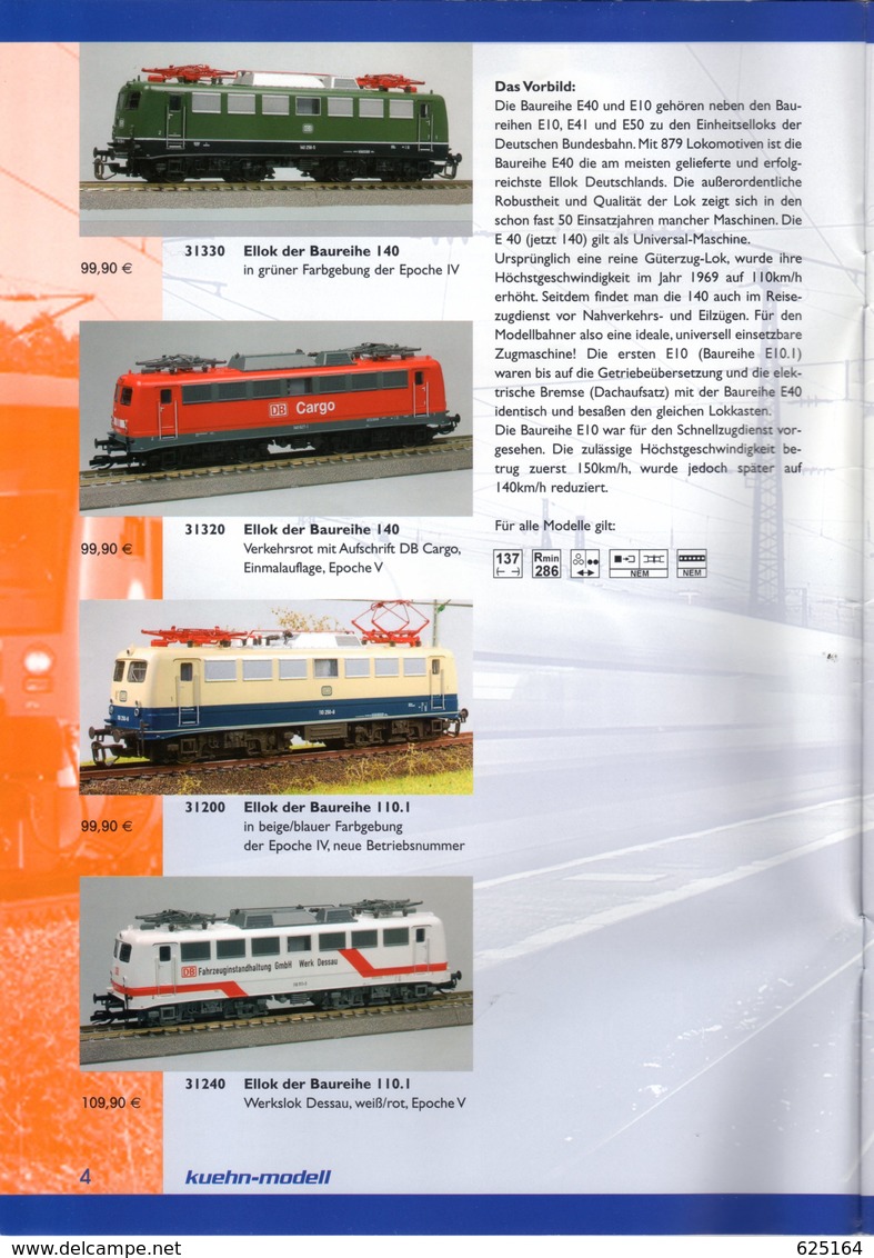 Catalogue KUEHN-MODELL 2011 Modelleisenbahnn 1:120 - Allemand