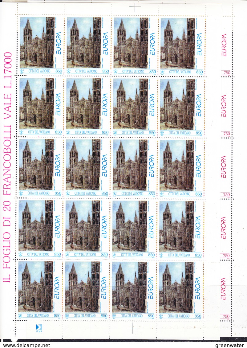 Europa Cept 1993 Vatican City 2v Sheetlets (unfolded)  ** Mnh (F7152) Promotion - 1993