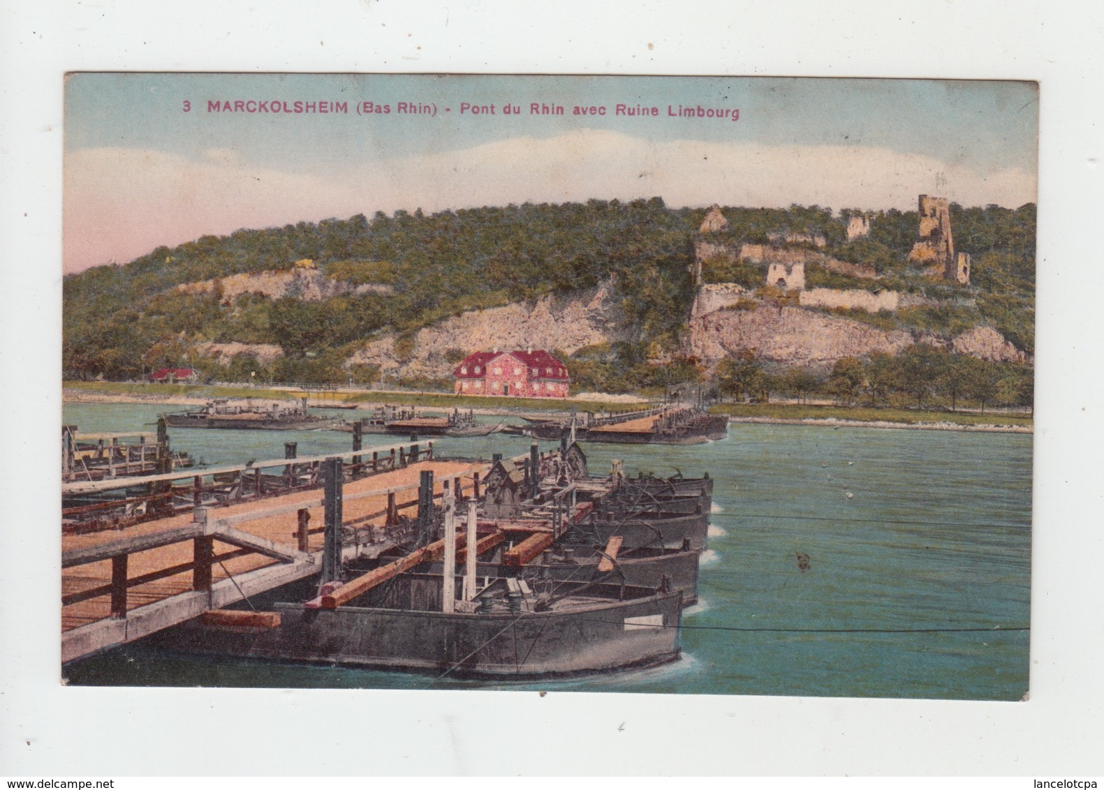 67 - MARCKOLSHEIM / PONT DU RHIN AVEC RUINE LIMBOURG - Autres & Non Classés