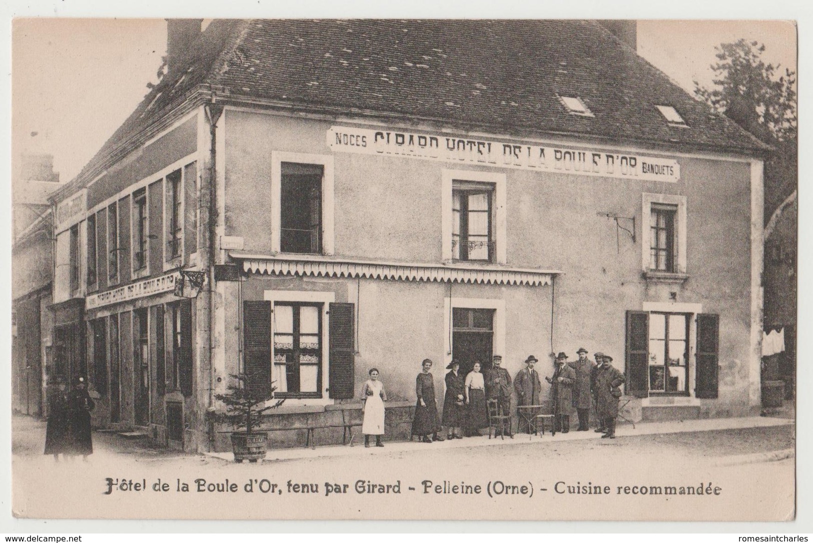 CPA 61 BELLEINE Hôtel De La Boule D' Or Tenu Par Gérard - Altri & Non Classificati