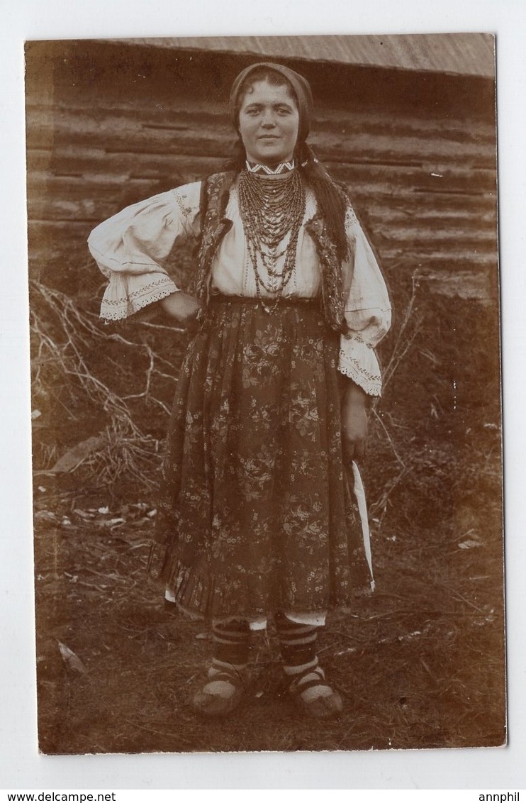 7986 Ukraine Romania Bukowina Romanian Types Original Photo Pc 1910s - Ukraine