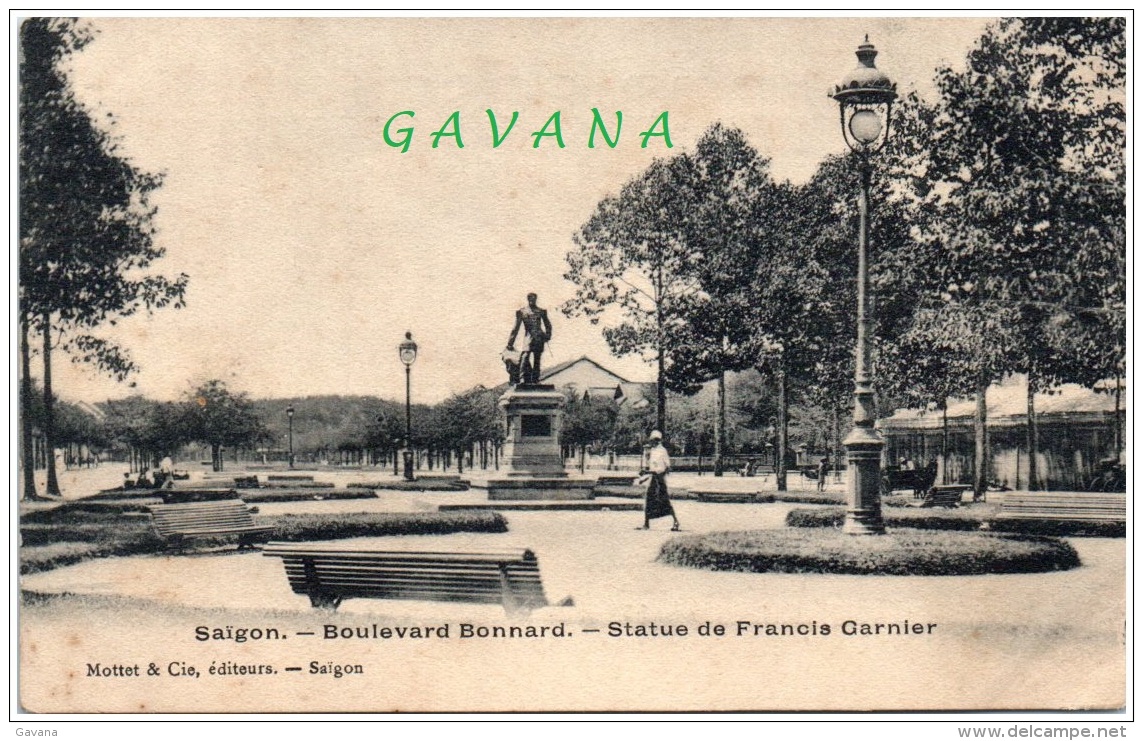 SAIGON - Boulevard Bonnard - Statue De Francis LGarnier - Vietnam