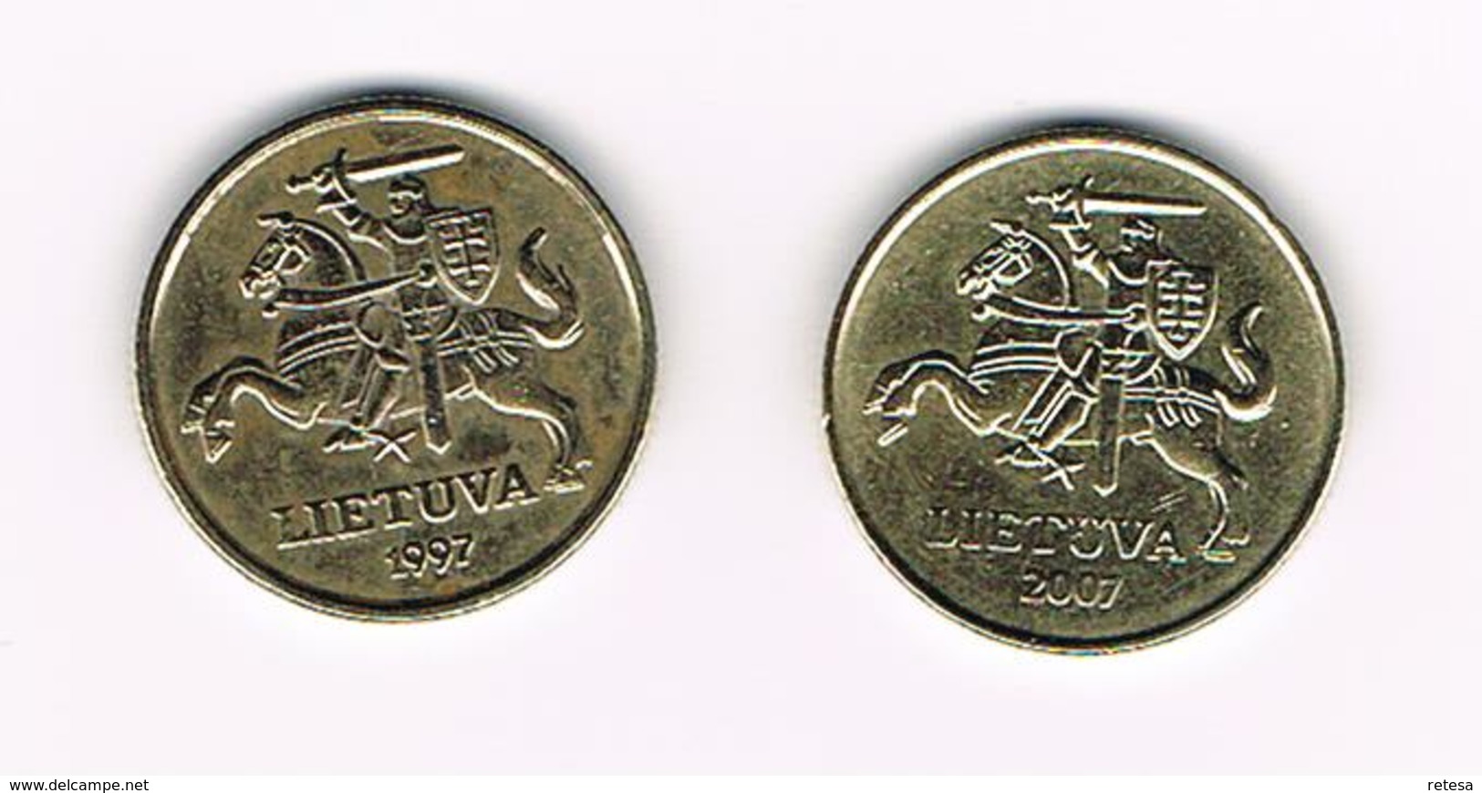 &   LITOUWEN  2 X 20   CENTU  1997/2007 - Lituanie