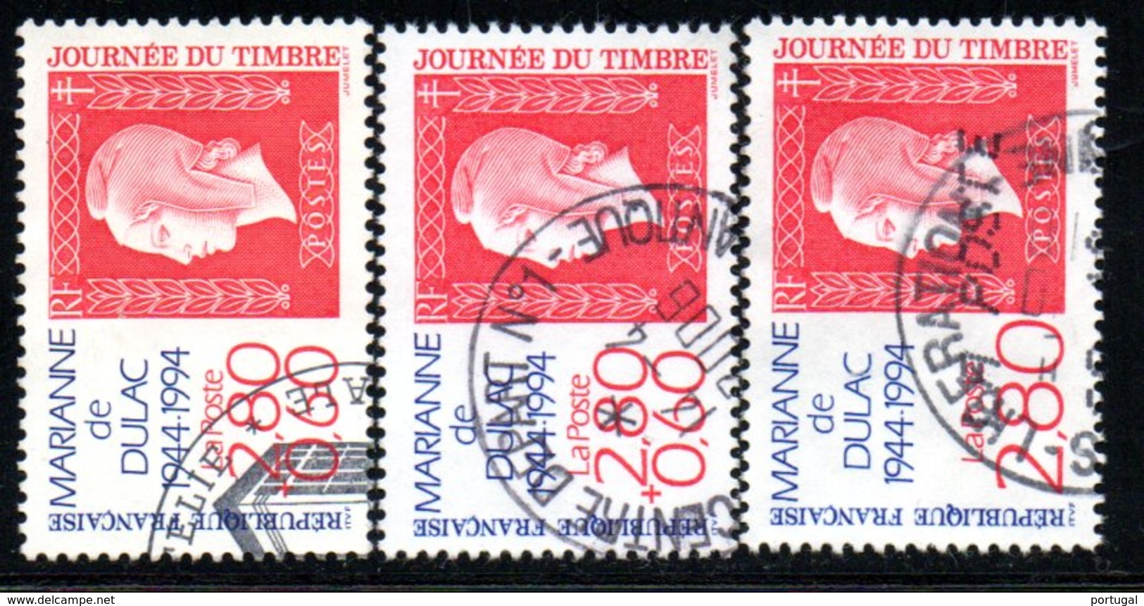 N° 2863,2863a,2864 - 1994 - Oblitérés