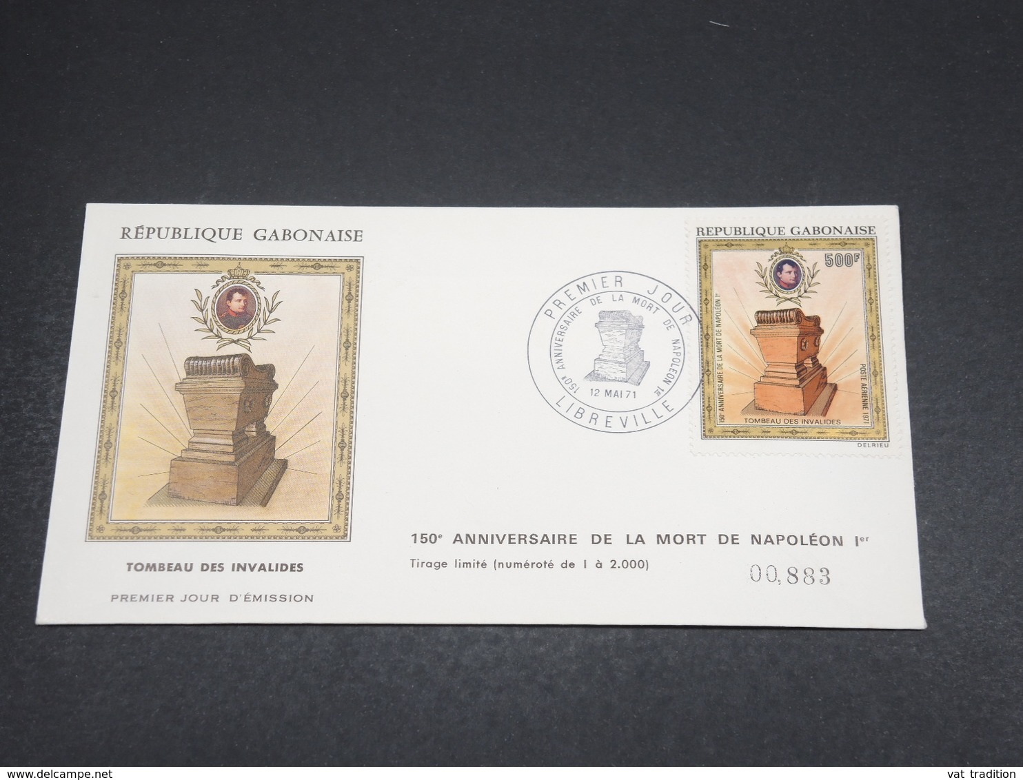 GABON - Enveloppe FDC Napoléon En 1971 - L 18522 - Gabon (1960-...)