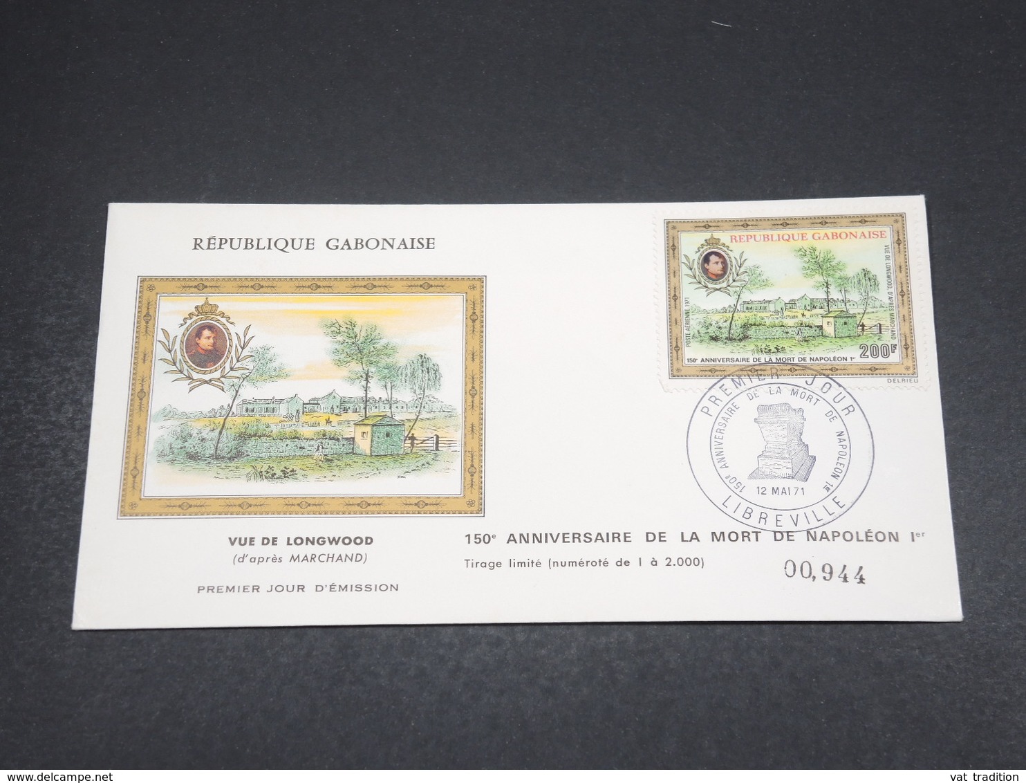 GABON - Enveloppe FDC Napoléon En 1971 - L 18524 - Gabon (1960-...)