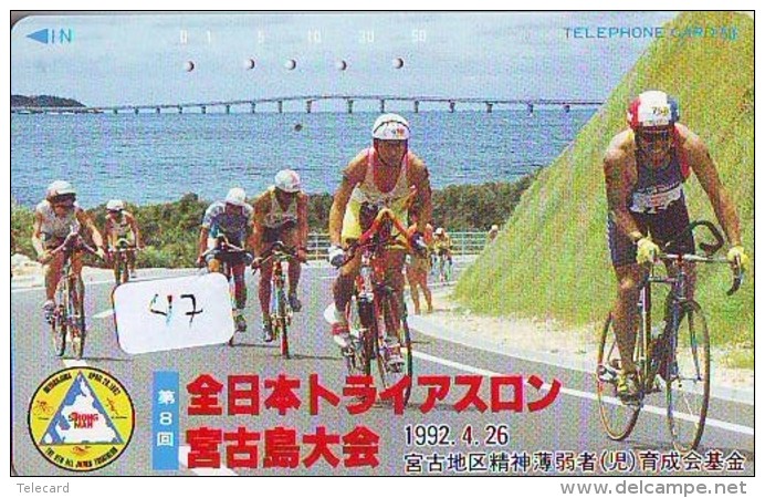 Télécarte Japon Sport - TRIATHLON (47)   390-8937 - Sport