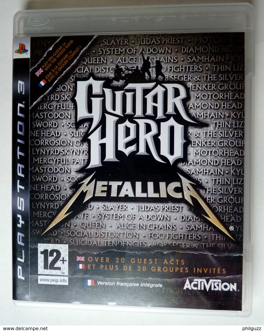 JEU Playstation JEU PS3 GUITAR HERO METALLICA AVEC BOITIER ET LIVRET - PS3