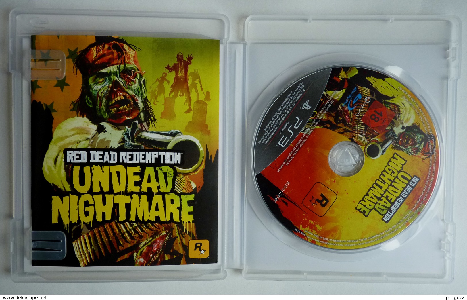 JEU Playstation JEU PS3  RED REDEMPTION Undead Nightmare  AVEC BOITIER ET LIVRET - PS3