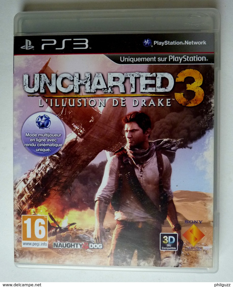 JEU Playstation JEU PS3  UNCHARTED 3 L'illusion De Drake  AVEC BOITIER ET LIVRET - PS3