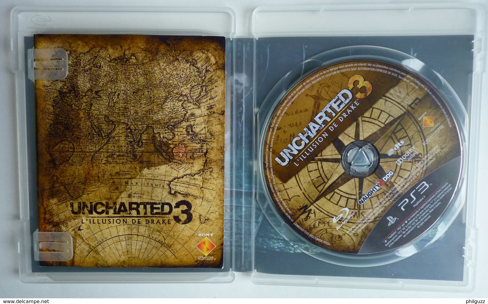 JEU Playstation JEU PS3  UNCHARTED 3 L'illusion De Drake  AVEC BOITIER ET LIVRET - PS3