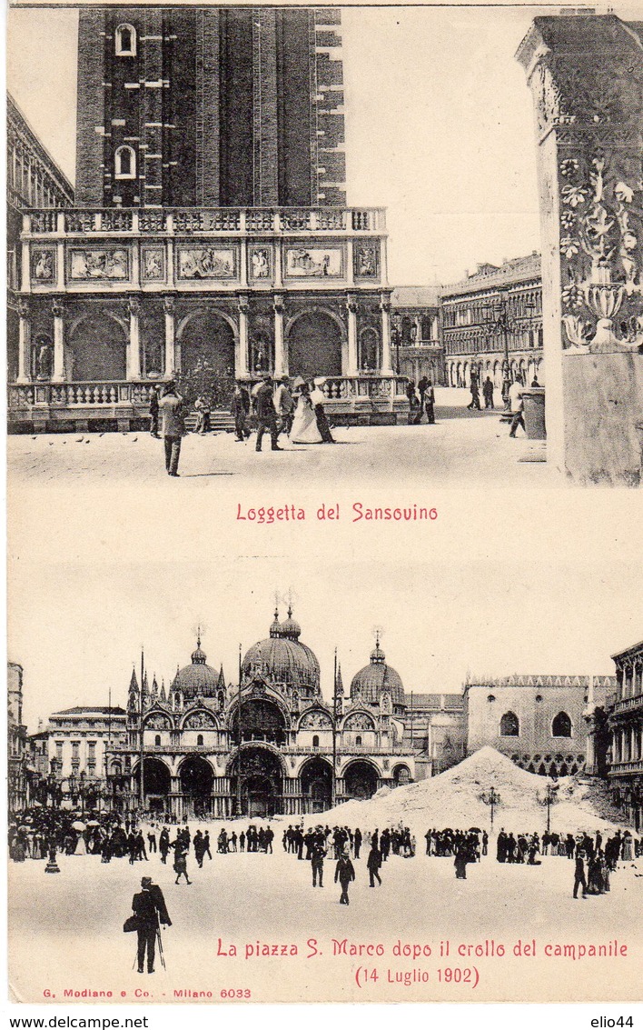 Venezia - Loggetta Del Sansovino - Piazza S. Marco Dopo Il Crollo Del Campanile 14.7.1902 - - Venezia