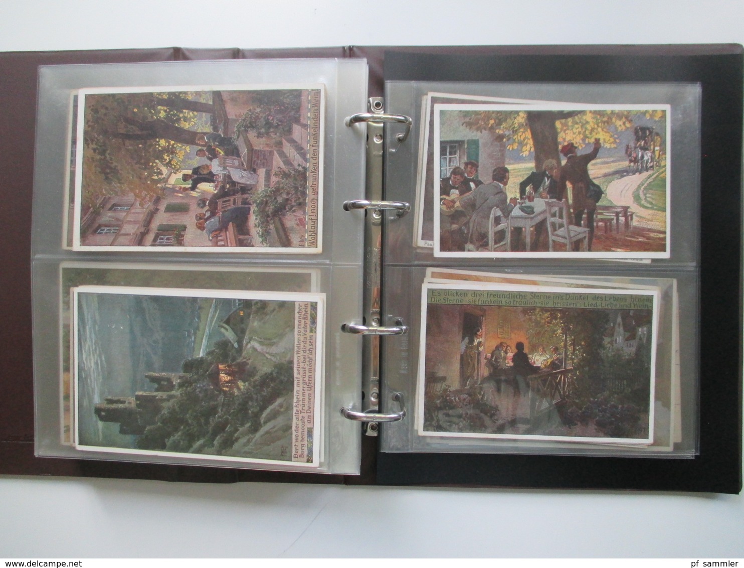 Künstlerkarten 1920er Jahre Paul Hey Sammlung im Ordner mit 176 Karten. Gelaufen / ungelaufen! Fundgrube!!