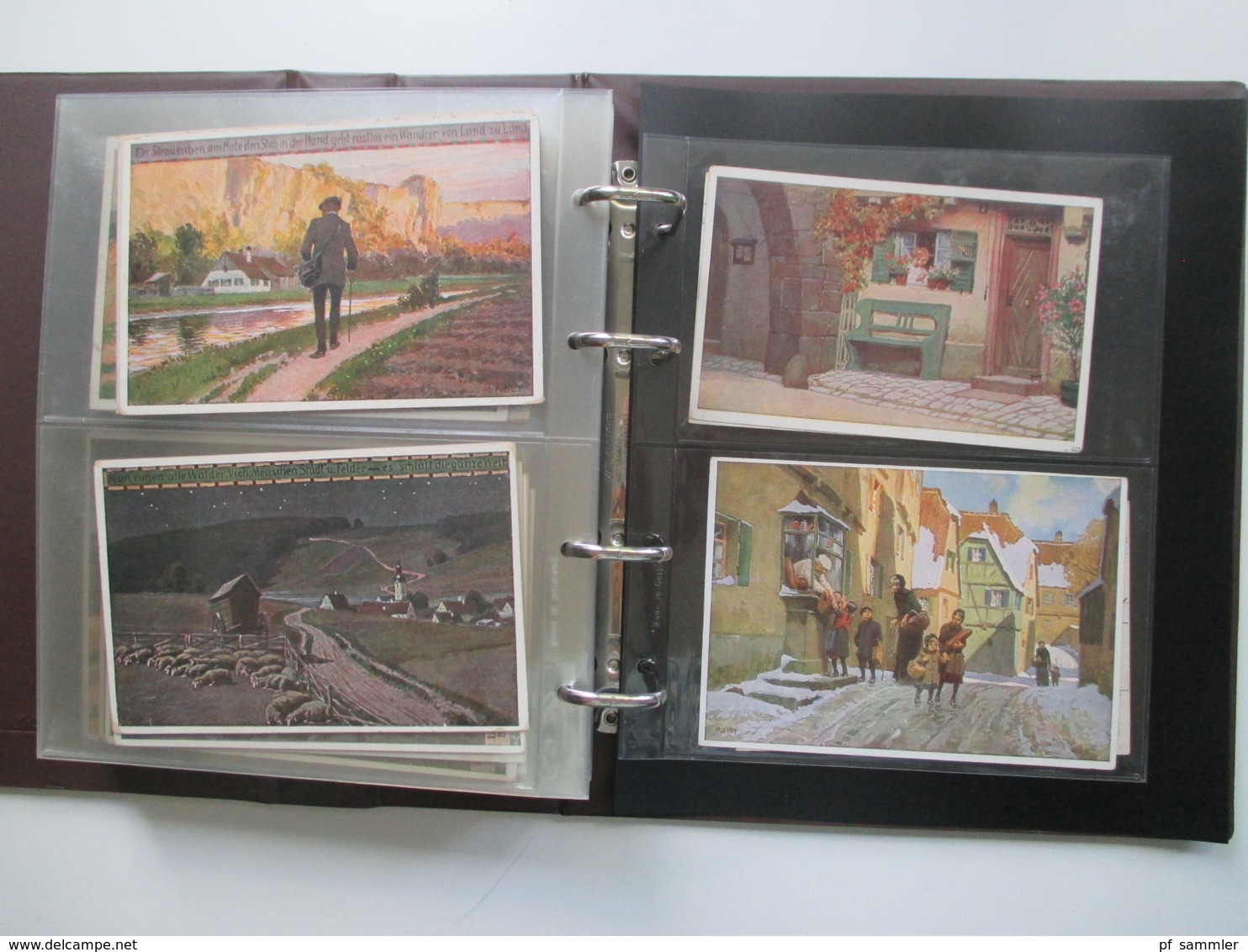 Künstlerkarten 1920er Jahre Paul Hey Sammlung im Ordner mit 176 Karten. Gelaufen / ungelaufen! Fundgrube!!