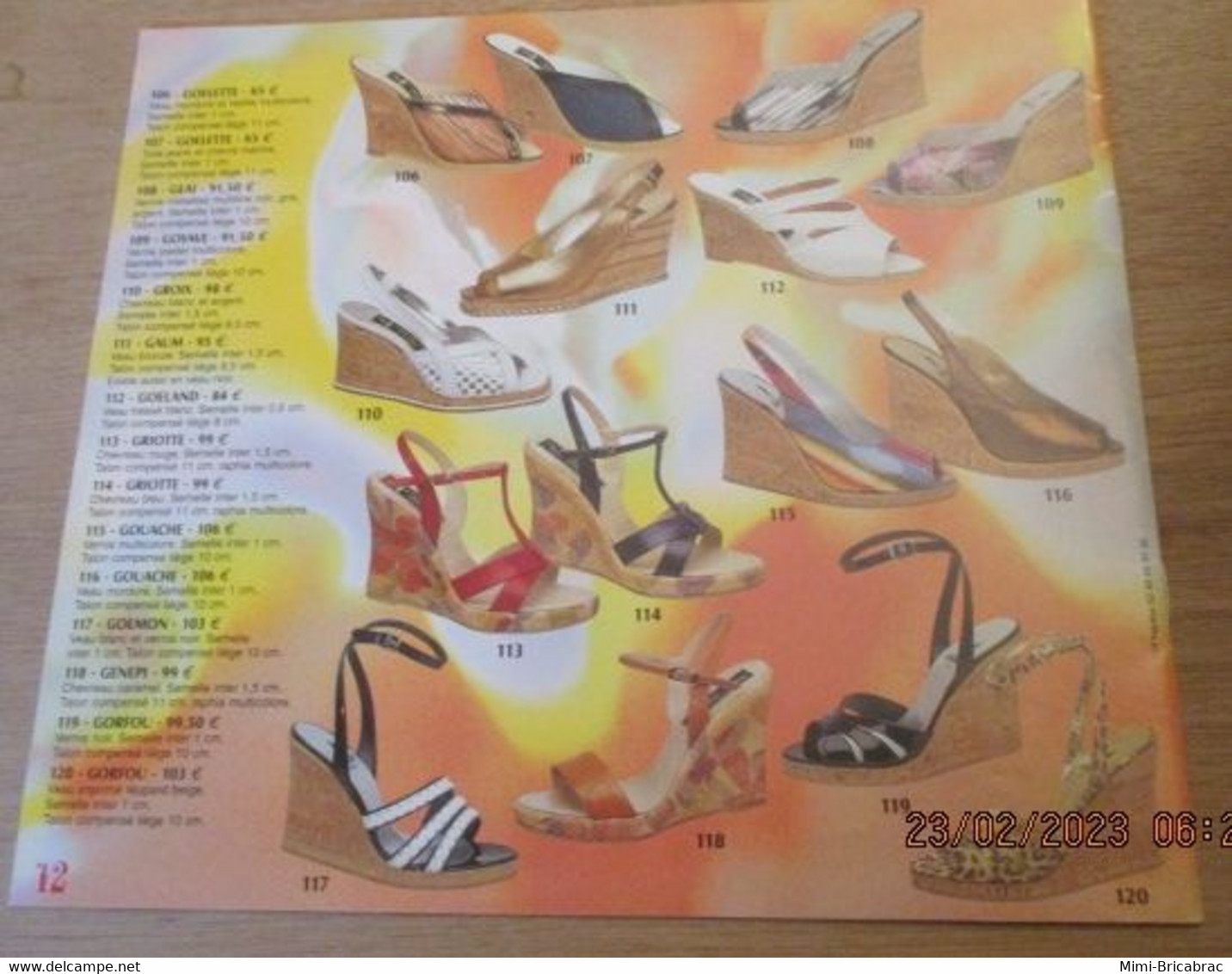 ERN223 Catalogue De La Marque De Chaussures ERNEST PRINTEMPS ETE 2002 L'ex Spécialiste Parisien Du Talon-aiguille - Shoes